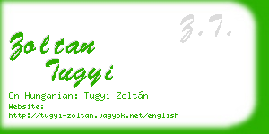 zoltan tugyi business card